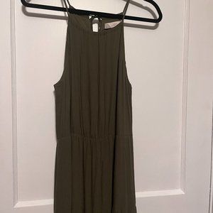 NWT LOFT Army Green Maxi Dress, Medium